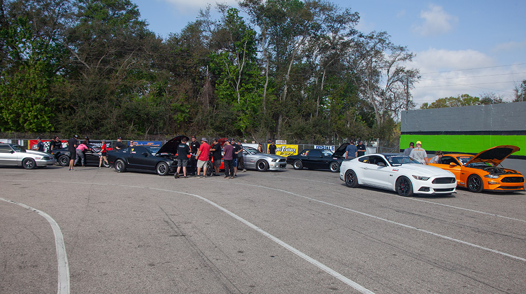 TREMEC Stick Shift Shootout Competitors in Staging Lane