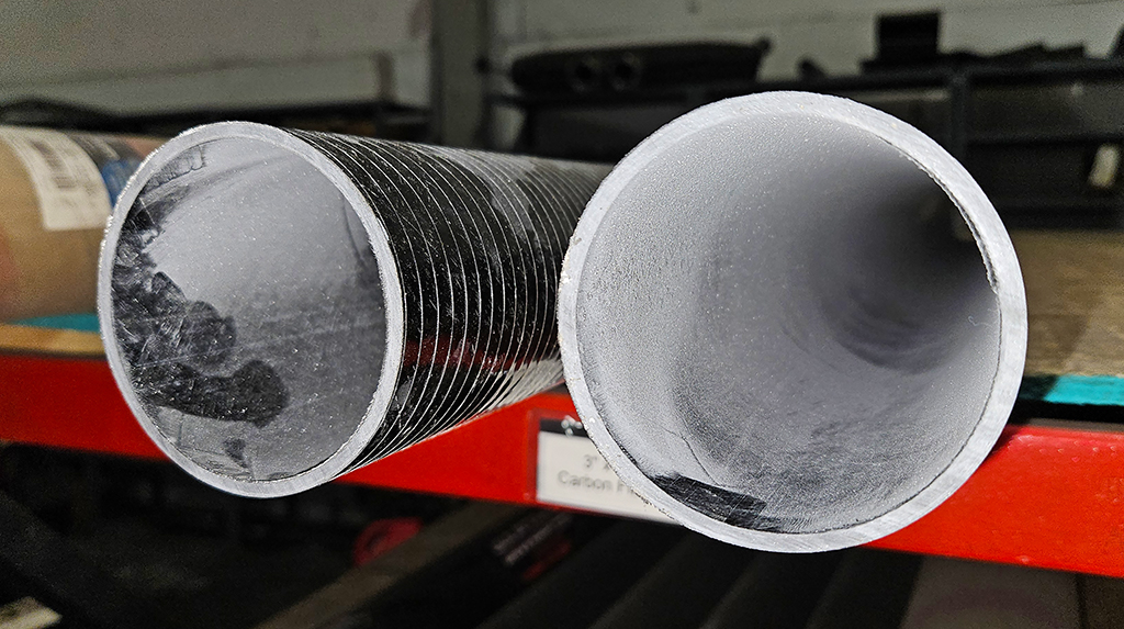 While carbon-fiber driveshaft failures are rare they do occasionally happen. Another advantage of a carbon-fiber shaft is that, if it fails, the shaft material breaks apart when it hits metal, doing minimal damage to a vehicle underbody. 