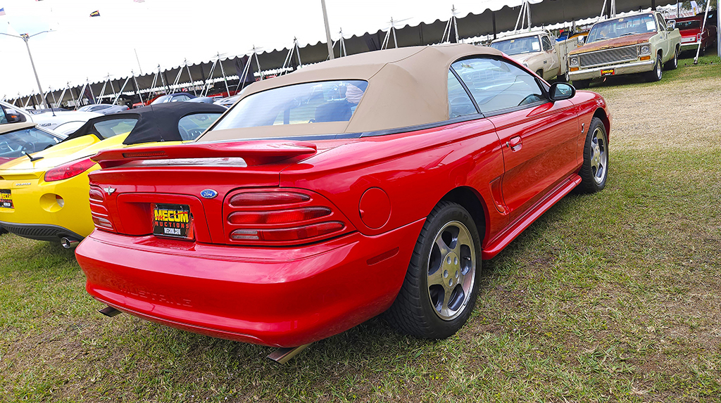 Usually a new body style or generation for an American muscle car is a quick way to be named the Indy 500 pace car for that model year. The SN95 generation Ford Mustang earned its spot pacing the field for one of America’s greatest races in 1994, with a corresponding pace car edition available to Mustang Cobra buyers. Only 1,000 were built. This one has a TREMEC T-5 5-speed transmission behind an H.O. 5.0L pushrod V8 and a mere 4,892 miles on the odometer. When the gavel dropped it sold for $16,500