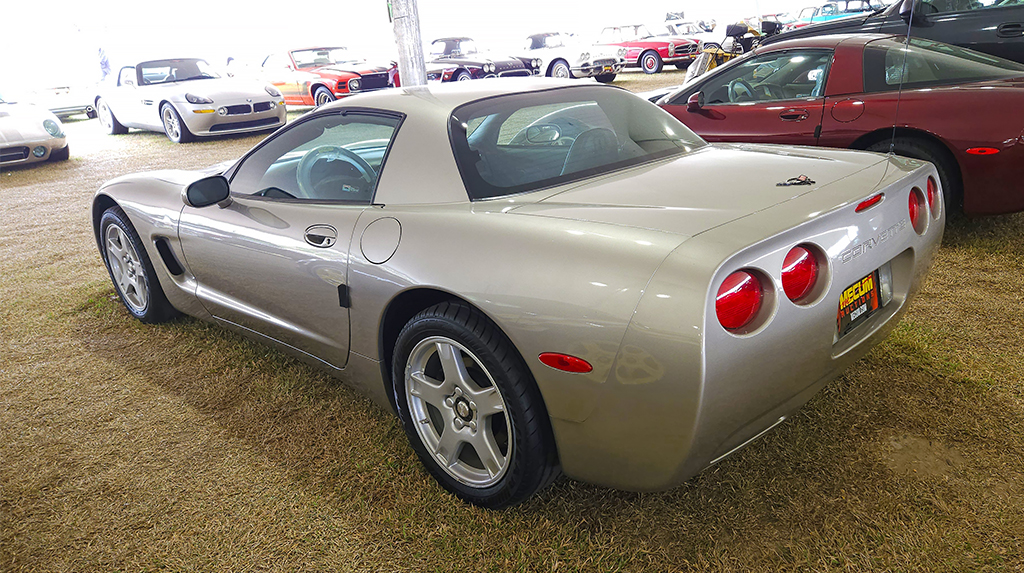 To attract more buyers for the C5 corvette, Chevrolet came up with the “budget” model C5 for 1999 and 2000, known as the “fixed roof coupe.” Only 4,031 were built, and it was discontinued after just 2 years of production. This 1999 fixed-roof was practically new with just 13 miles on the odometer. It sold for $34,100, right around its original sticker price: a real bargain with it’s not even broken in TREMEC T-56 6-speed transmission. The C5 generation of Corvettes was the first to be available with a TREMEC 6-speed