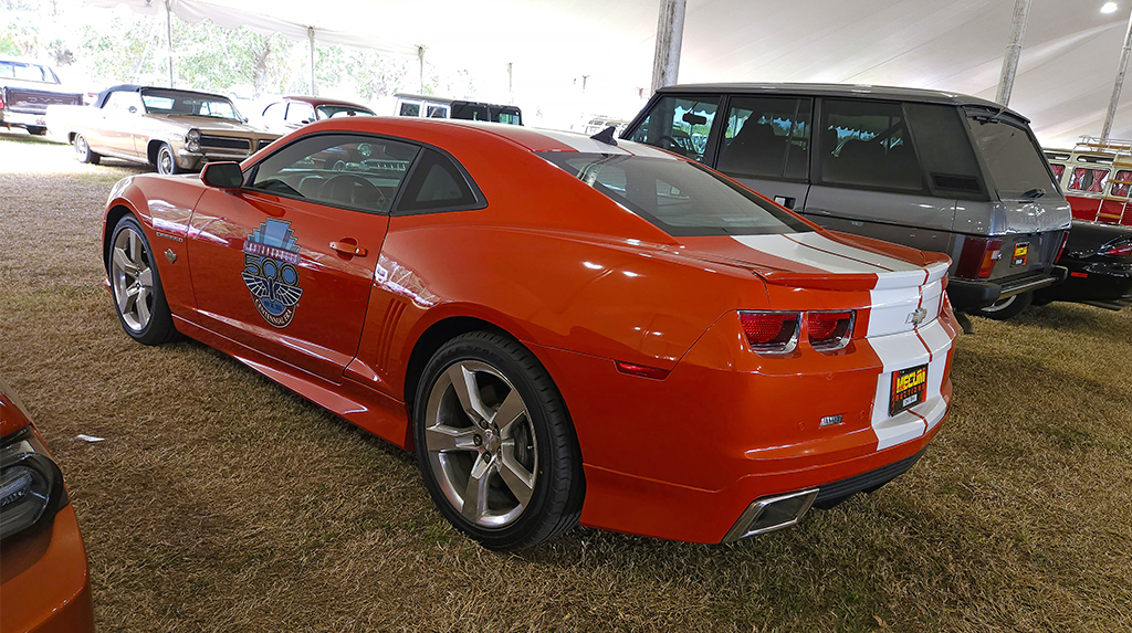 The 2010 Camaro SS was tagged to pace the 2010 Indy 500 field with its TREMEC TR-6060 6-speed transmission and LS3 V8. Its paint scheme paid a bit of homage to the 1969 Camaro Indy 500 pace car but with the main and stripe colors reversed. To add further excitement this one has had a centrifugal supercharger added, though it wasn’t enough to get it sold with the bid going on after the Camaro peaked at $32,000.