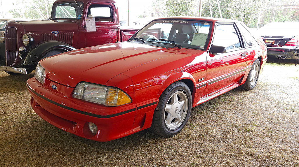 This TREMEC T-5 5-speed transmission equipped 1990 Ford Mustang GT only had 5,539 miles on its odometer and sold for a whopping $38,500. The car was an amazing time capsule, right down to a Bellsouth cellular phone. The only thing missing to complete the journey back to the 1990s was the cassette file keeping all the cruising tunes organized. 