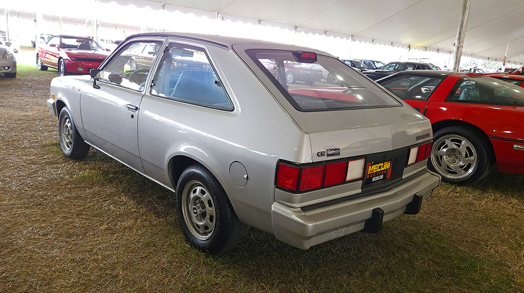 This car was just an enigma from beginning to end. First, somehow a 1987 Chevrolet Chevette survived to 2025 with only 47 miles driven. Second, that it sold for actual money to the tune of $33,000. We see the potential though in ditching its anemic 1980s drivetrain for a modern turbocharged 2.7 four-cylinder and TREMEC TKX 5-speed transmission to turn it into a rocket.  