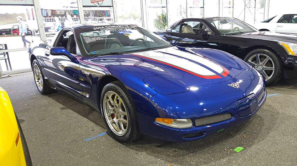 The 2004 Chevrolet Commemorative Edition Corvette Z06 has to be one of the best looking Corvettes. Honoring the Le Mans winning C5R corvettes, its Le Mans Blue paint still pops 20 years later. The 405 horsepower LS6 with TREMEC T-56 6-speed transmission gave this car fantastic performance. Fun fact about the C5 Z06: C5 Z06s left Bowling Green with factory titanium exhaust systems. This one only had 1,458 miles and sold for $42,900.