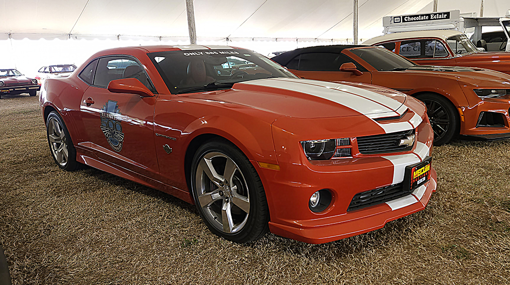 Inferno Orange Indy 500 Pace Car edition 2010 Chevrolet Camaro SS for sale at the 2026 Mecum Collector Car Auction in Kissimmee, Florida