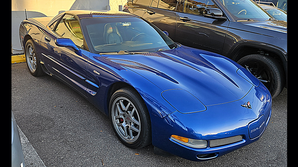 2003 Chevrolet Corvette Z06 parked in a parking lot
