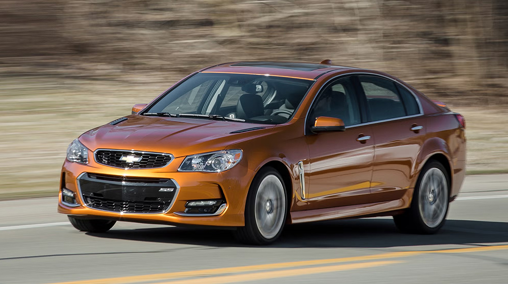 2017 Chevrolet SS performance sedan in motion